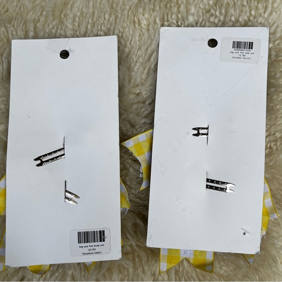 Leg Avenue Goldilocks Yellow Gingham Lace Bear Hair Bows Child or Adult - Picture 4 of 4